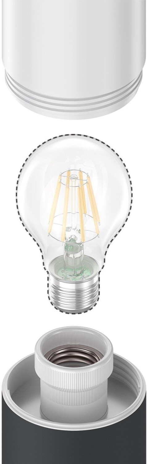 ledscom.de Path light / bollard light / garden light PORU for outside, IP44, 39 cm, anthracite, 1x E27 max. 40W