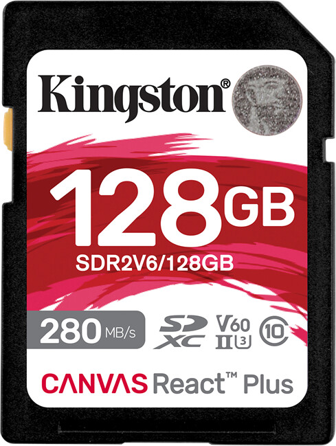 Kingston Canvas React Plus V60 SDXC 128 Go