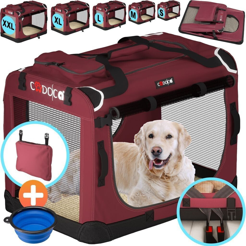 Cadoca Transportbox Foldable L Dark Red