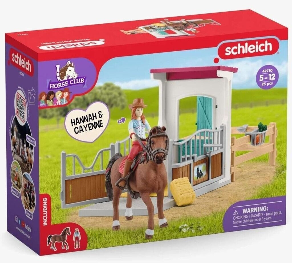 Schleich Horse Club Box pour chevaux avec Hannah & Cayenne (42710)