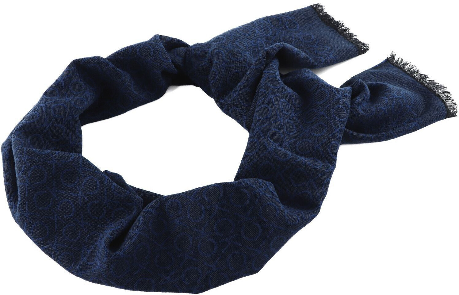 Calvin Klein Monogram Woven Scarf (K50K509700) CK navy