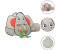 vidaXL Spielzelt Elefanten-Form mit 250 Bällen Grau 174x86x101 cm