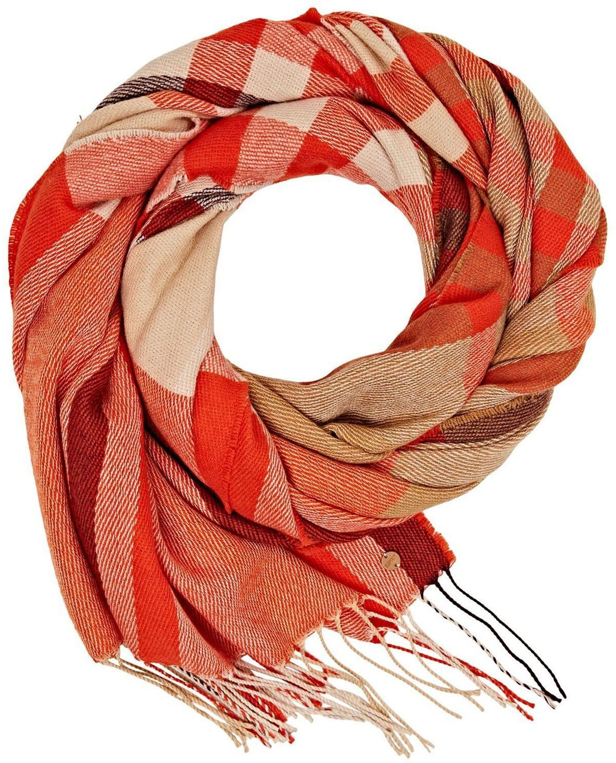 Esprit Checked Fringe Scarf (993EA1Q316)