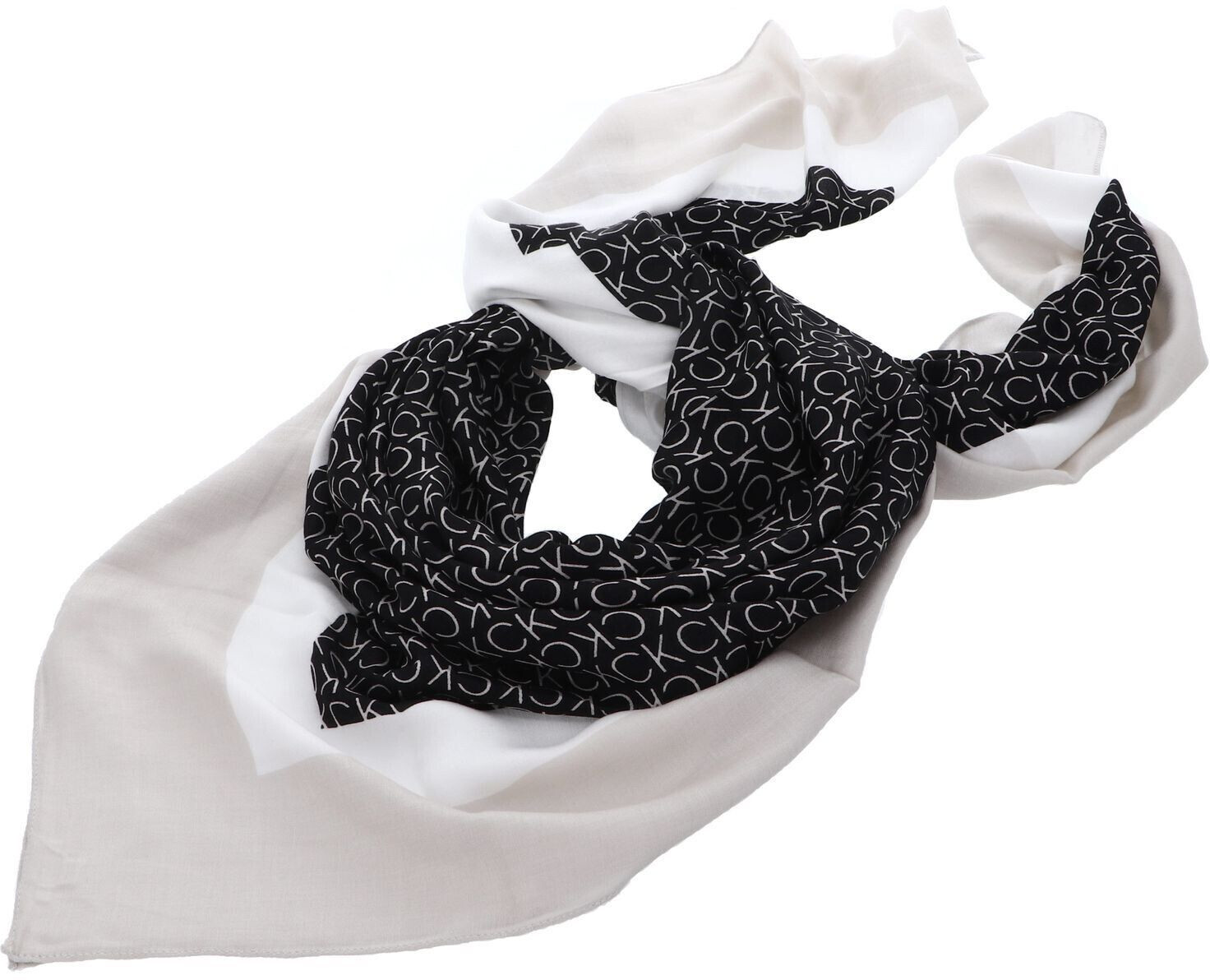 Calvin Klein Geo Minimal Scarf 130x130 (K60K610227) CK black