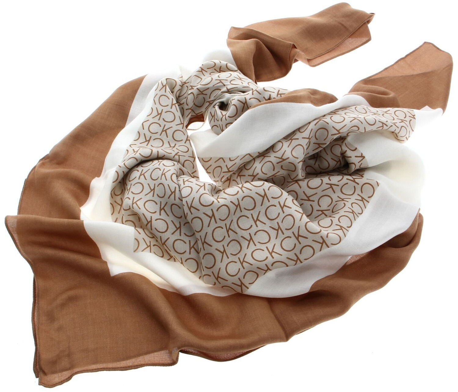 Calvin Klein Geo Minimal Scarf 130x130 (K60K610227) stoney beige