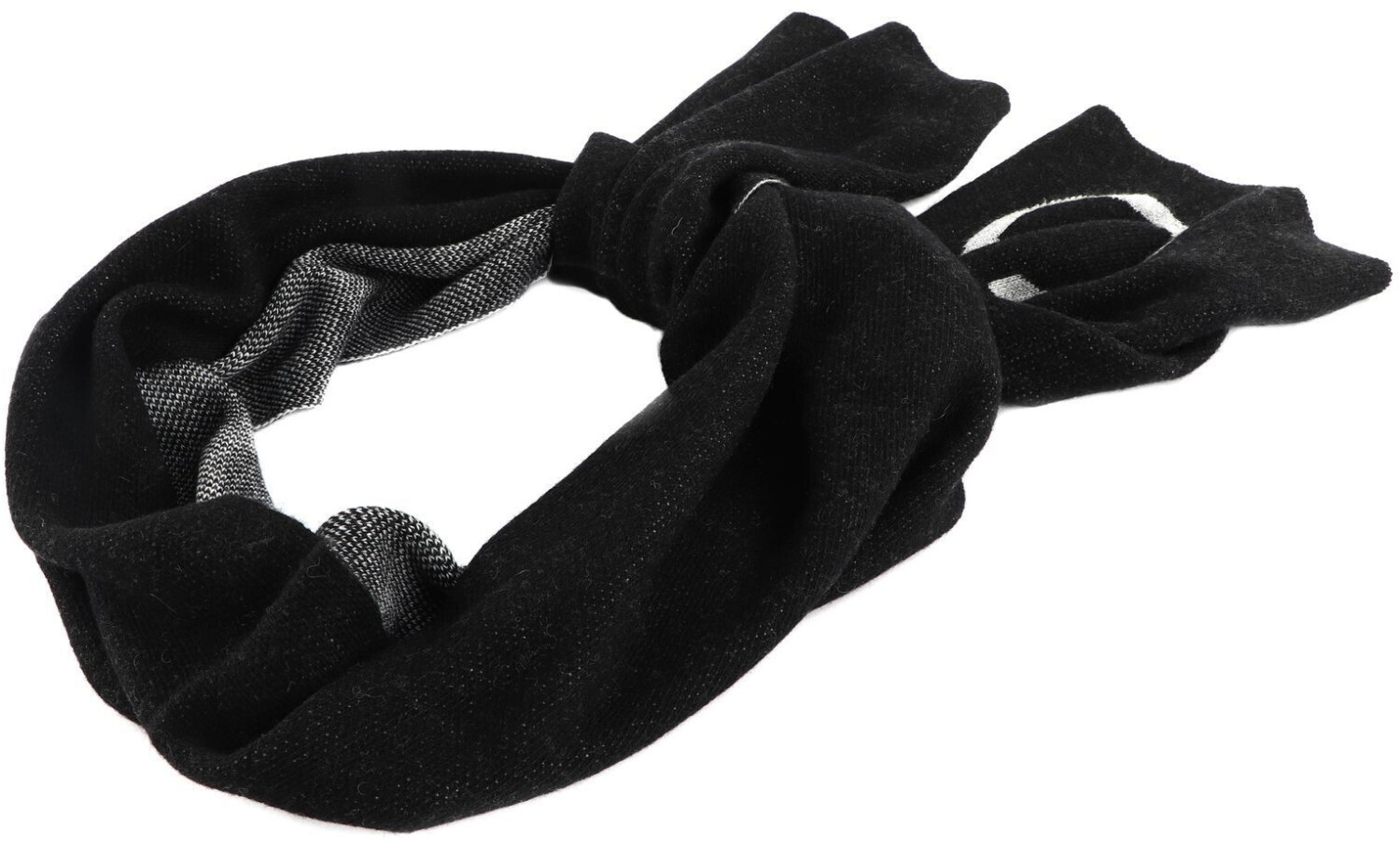 Calvin Klein Logo Reverso Tonal Scarf (K60K611117) CK black