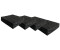 Conny Clever 4 Stück Anti-Vibrations-Pads, Anti-Rutsch-Stopp-Schütteln verhindern, dass sich bewegende Geräusche reduzieren, Stützdämpfer stehen Möbel Farbe Schwarz