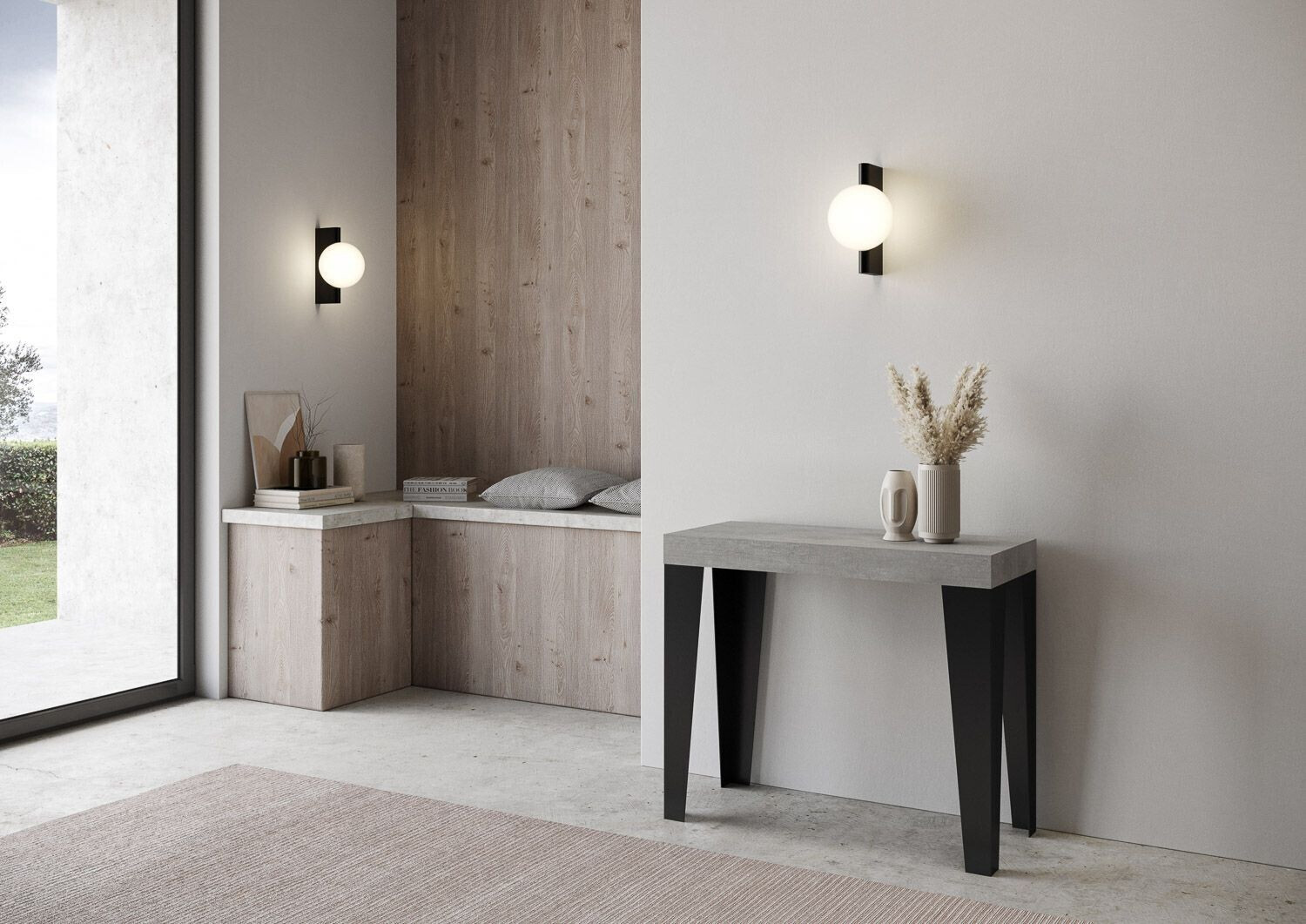 Itamoby Console Flame Small Cement