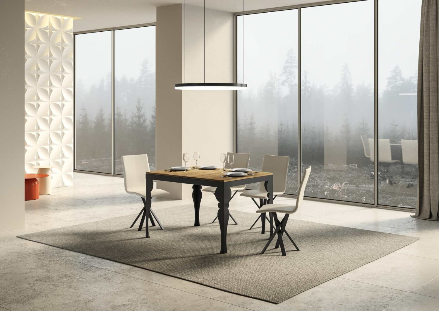 Itamoby Table Paxon Evolution Oak Natural Top 90X120/224