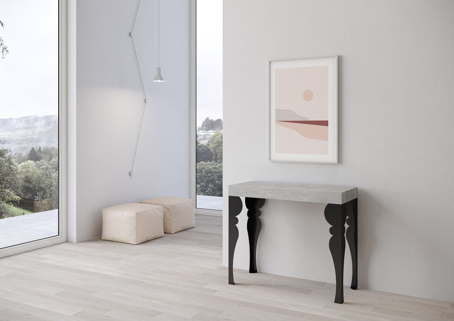Itamoby Console Table Paxon Small Cement