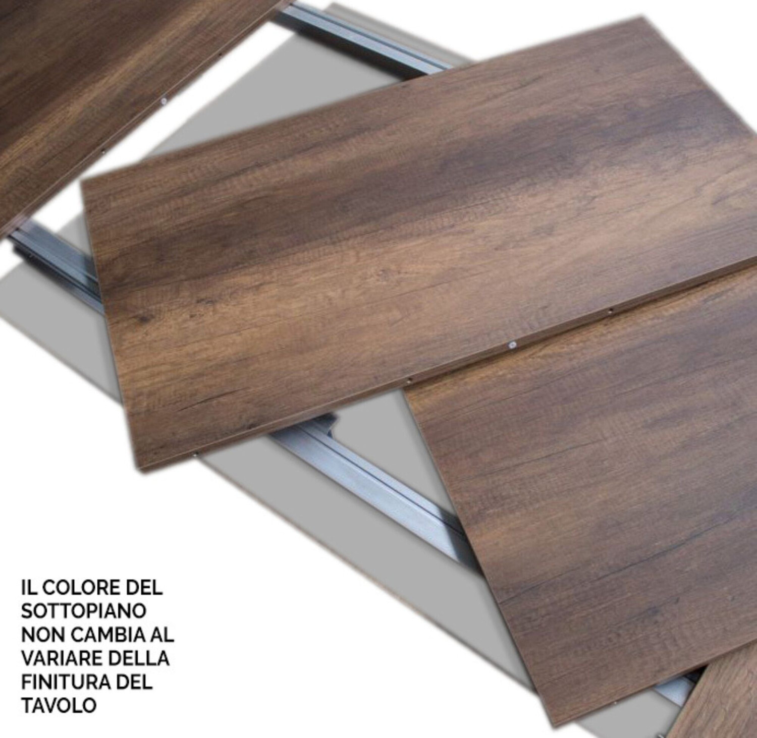 Itamoby Table Flame White Ash Top 90X130/234