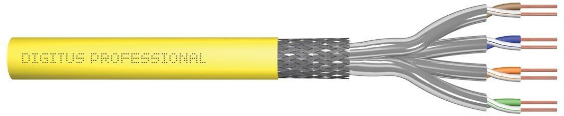 Digitus CAT 7A S/FTP Verlegekabel 500m grün