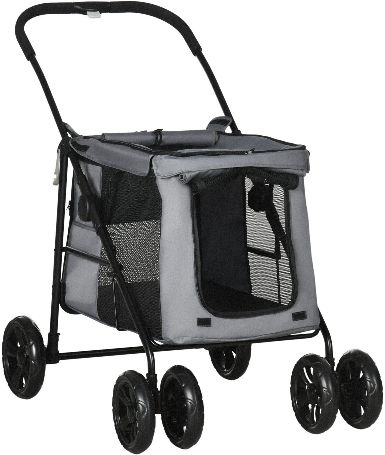 Pawhut Poussette pour chien gris Pawhut Poussette pour chien gris