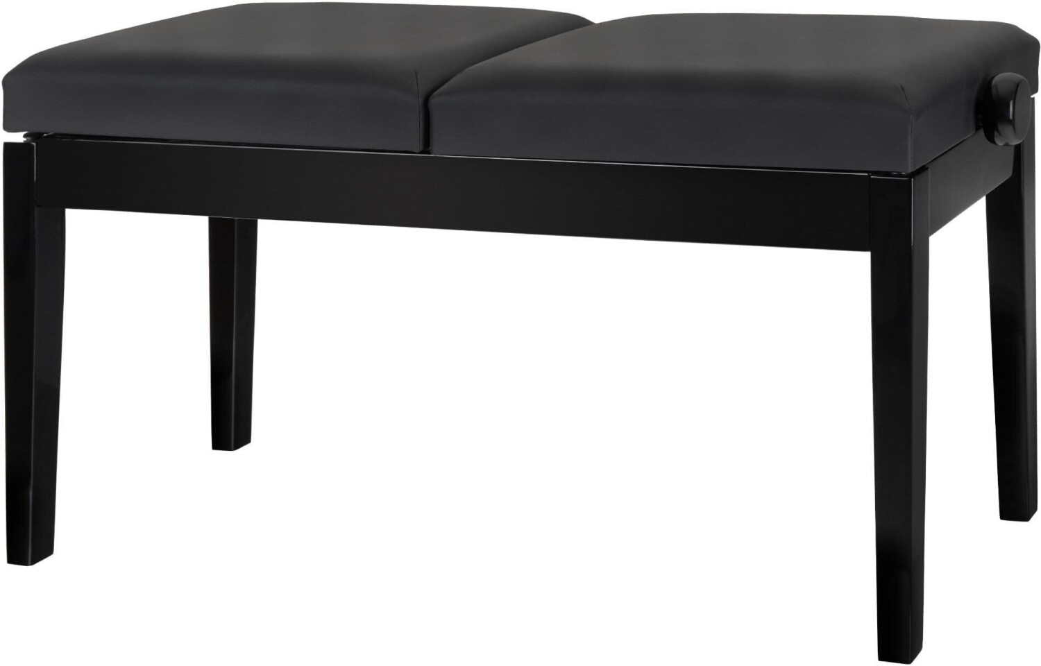 Classic Cantabile Double Seat Piano Bench glossy black