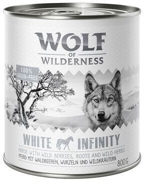 Wolf of Wilderness Adult White Infinity horse wet dog food 800g