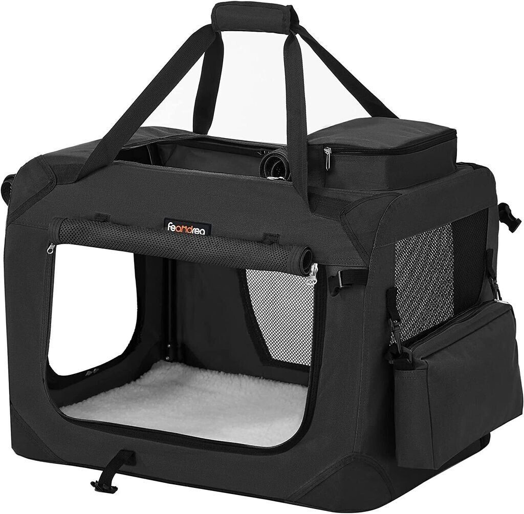 Feandrea Caisse de transport pour chien 60x42x42cm Black Feandrea Caisse de transport pour chien 60x42x42cm Black