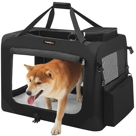 Feandrea Caisse de transport pour chien 60x42x42cm Black Feandrea Caisse de transport pour chien 60x42x42cm Black