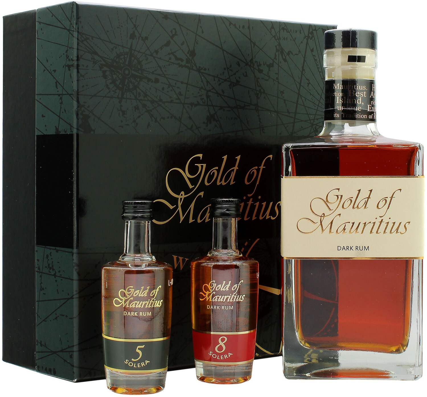 Gold of Mauritius Dark Rum Gift Set 0,7l 40%