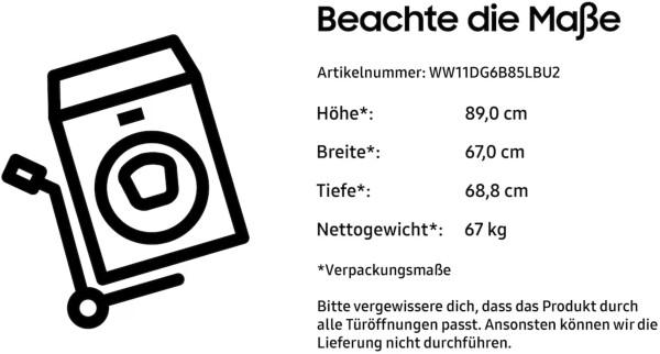 Samsung WW11DG5B25TE/EG, Bild 7