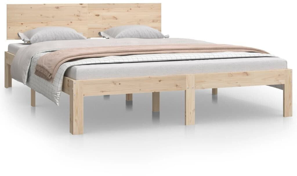 Photos - Bed VidaXL Solid Pine Wood Bedframe  (810495)
