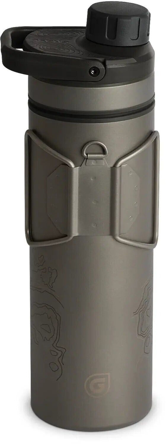 Grayl UltraPress Titanium Purifier water bottle black