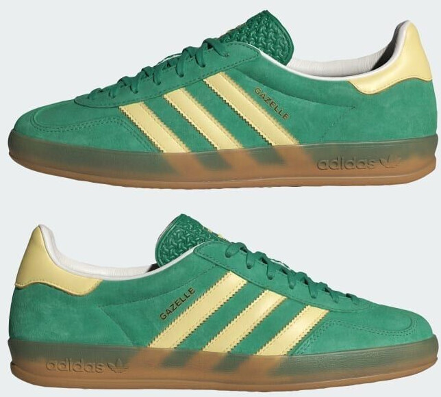 Adidas Gazelle Indoor semi court green almost yellow gum ab 79 00 Preisvergleich bei idealo