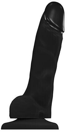 Strap-on-me Soft Realistic Dildo Black M -18 cm