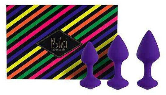 FeelzToys Bibi Butt Plug Set (3 pcs.) Purple