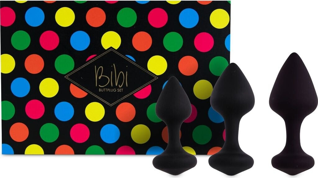 FeelzToys Bibi Butt Plug Set (3 pcs.) Black