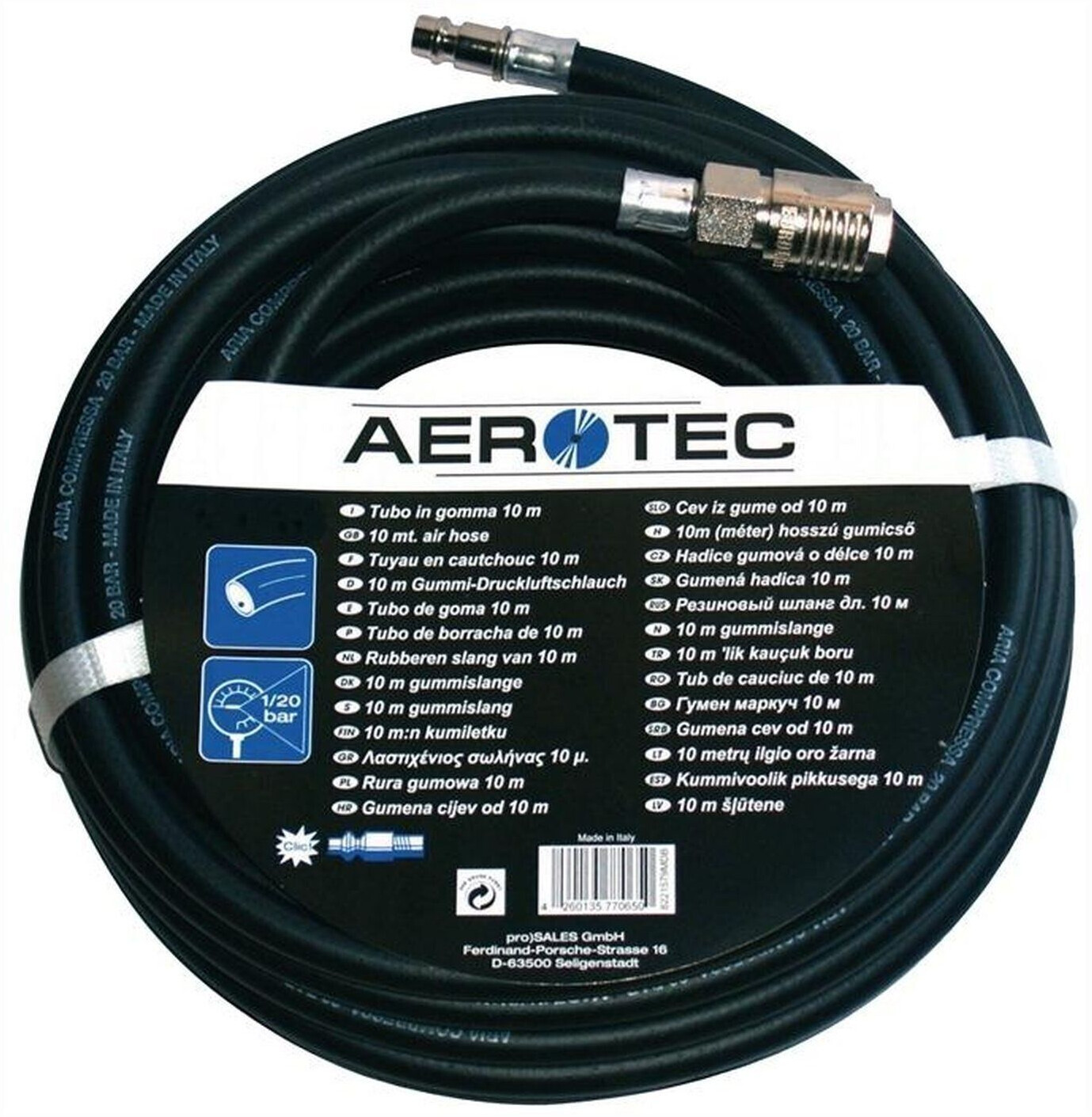 Aerotec Druckluft-Schlauch 20m (200630)