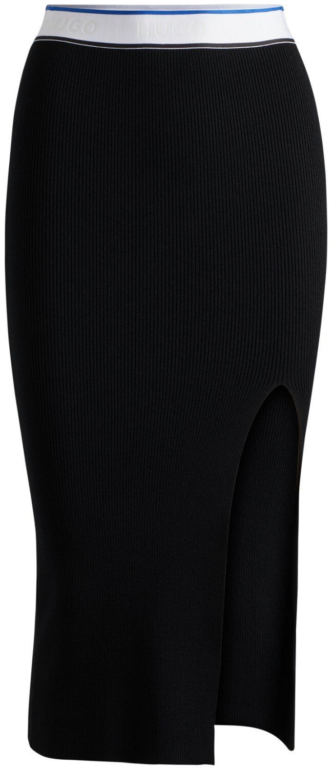 Hugo Boss Slim-fit knitted skirt with logo waistband (50514266) black
