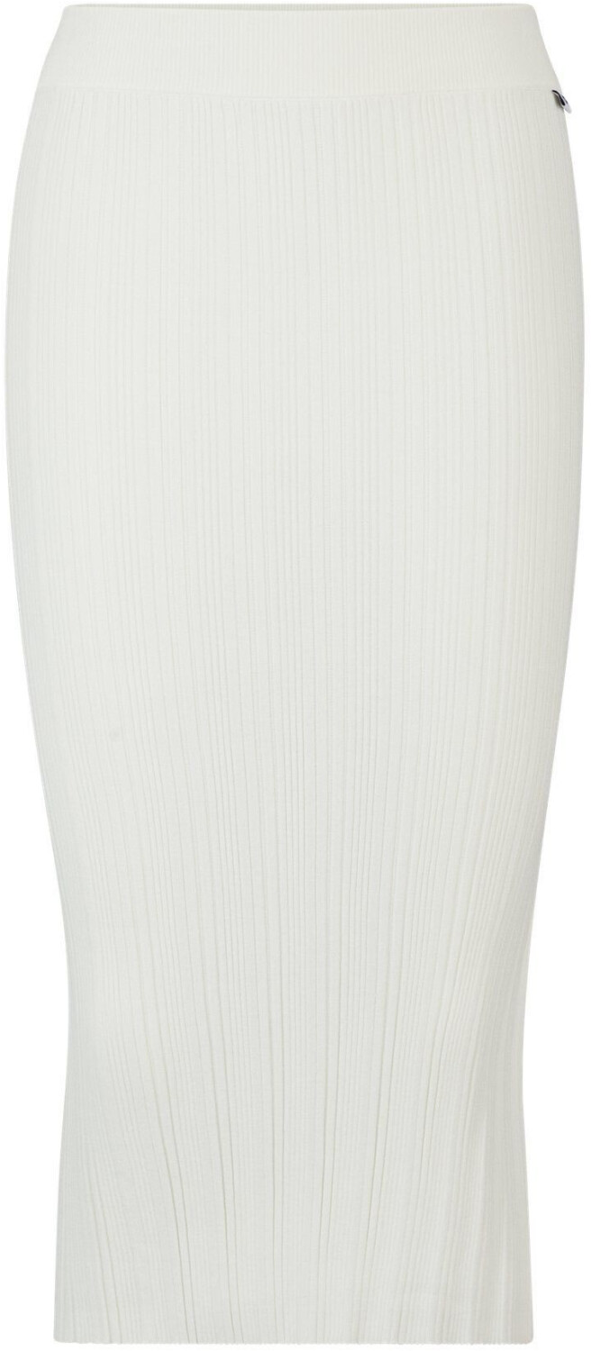 Hugo Boss Slim-fit tube skirt with irregular ribbed structure (50514292) white