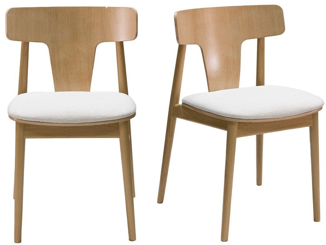Miliboo Lot de 2 Chaises Scandinaves Louisa