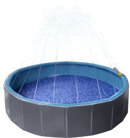 Flamingo Sprinkle dog pool 120x30cm Blue/Grey