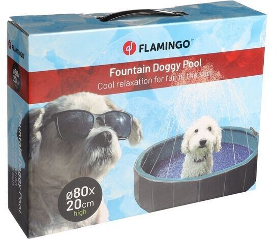 Flamingo Piscine pour chien 80x20cm Blue/Grey Flamingo Piscine pour chien 80x20cm Blue/Grey
