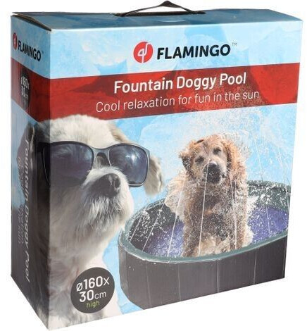 Flamingo Piscine pour chien 160x30cm Blue/Grey Flamingo Piscine pour chien 160x30cm Blue/Grey