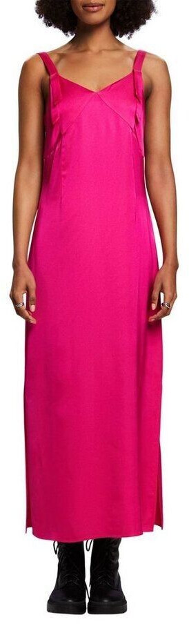Esprit Satin midi shift dress (103EO1E317) pink fuchsia