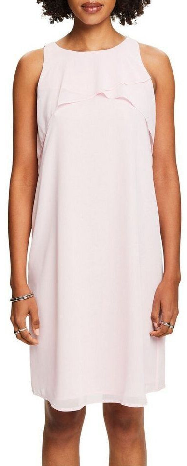 Esprit Sleeveless mini dress in crêpe chiffon (034EE1E330) pastel pink