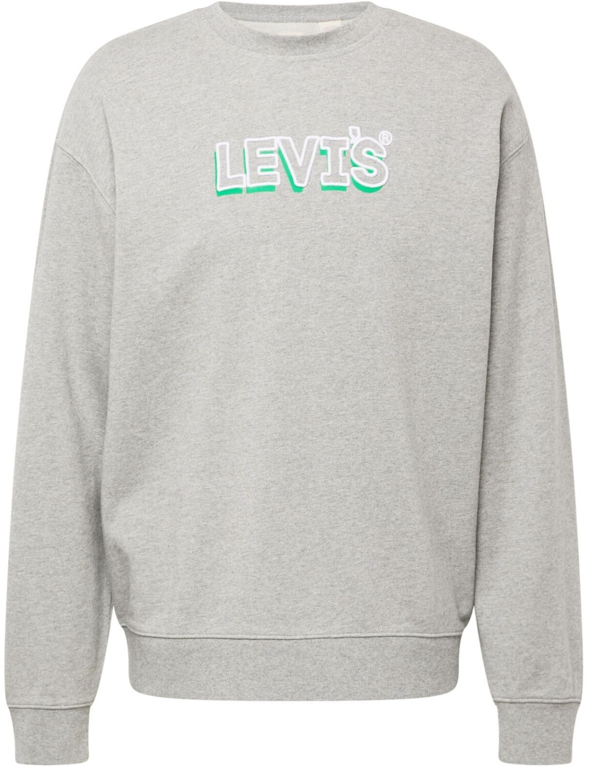 Levi's Relaxed Graphic Crew Sweatshirt (38712) headline logo crew midtone heather grey
