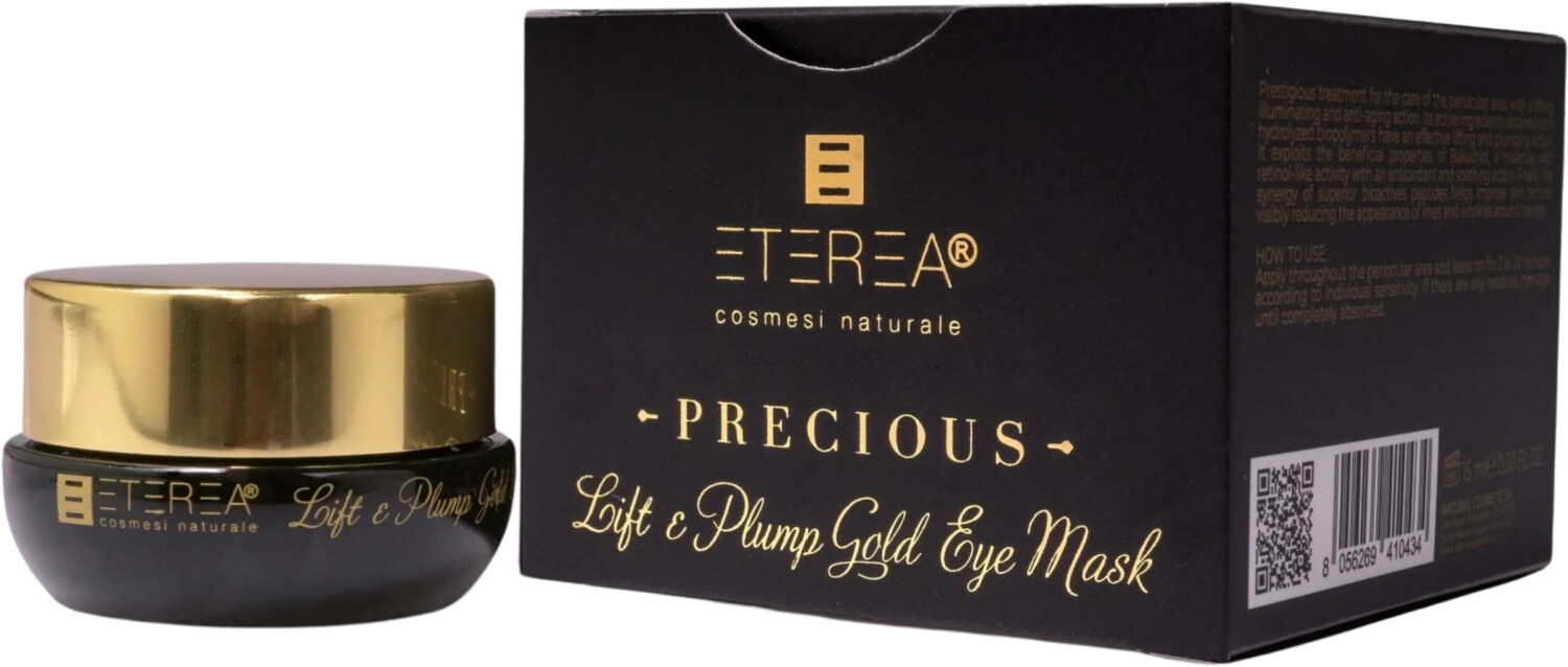 ETEREA Cosmesi Naturale Precious Lift & Plump Gold Eye Mask (15ml)