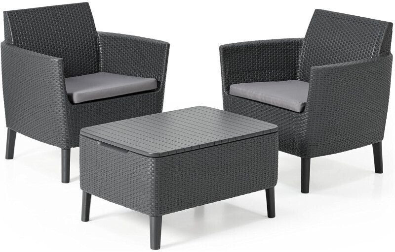 Keter Set Salemo (2 armchairs and storage table)