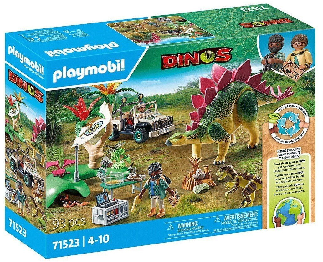 Playmobil Dinos - Campement des explorateurs avec dinosaures (71523)