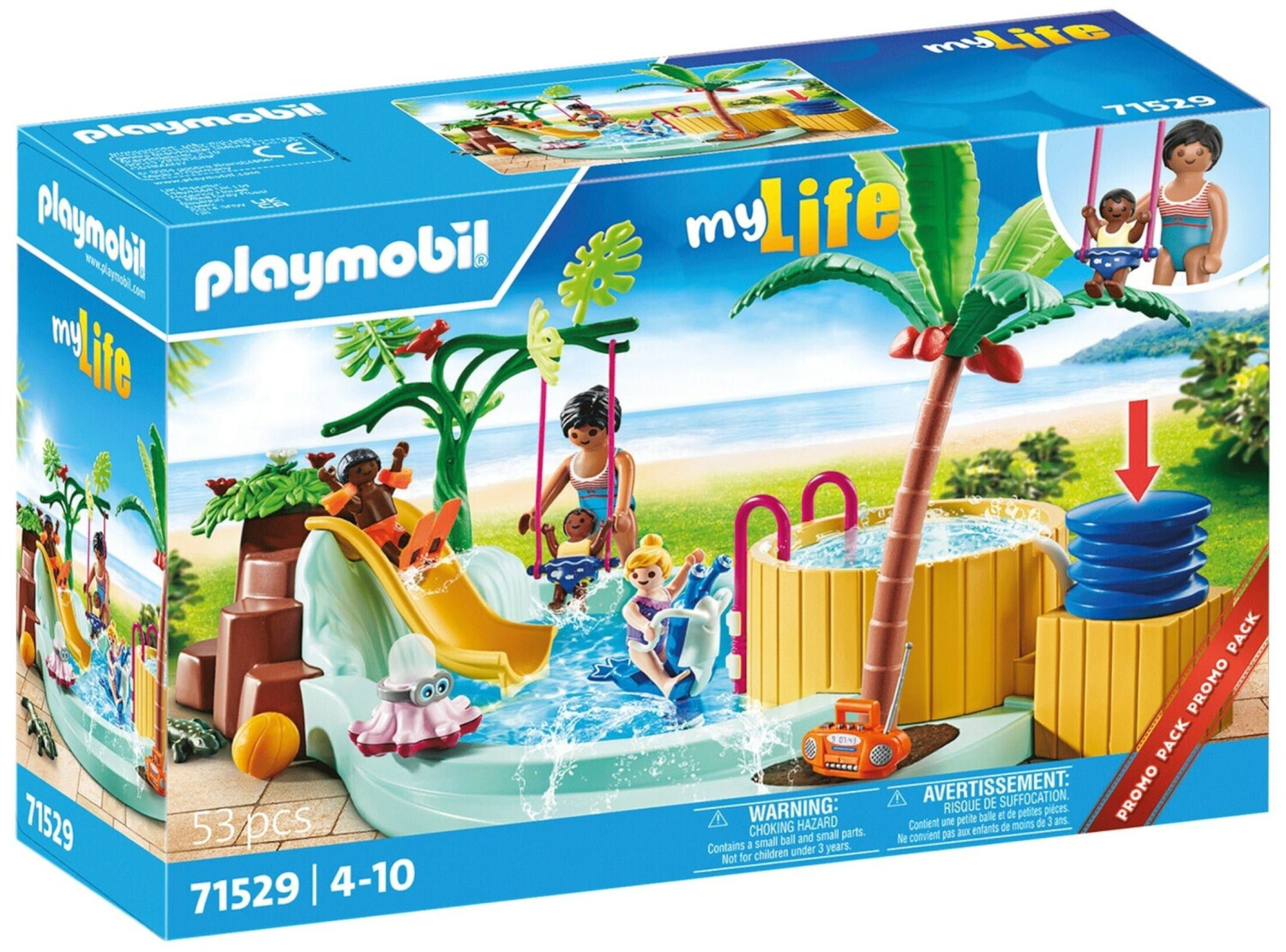 Playmobil My Life - Vacanciers avec piscine et bain à remous (71529)