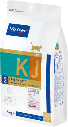 Virbac Veterinary HPM Cat Kidney & Joint Support KJ2 Dry Food 3kg