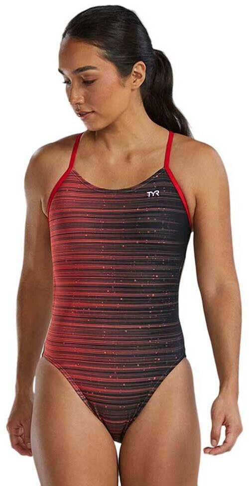 Tyr Durafast Elite Cutoutfit Speedwarp Swimsuit (CSPE7A-610-26) red