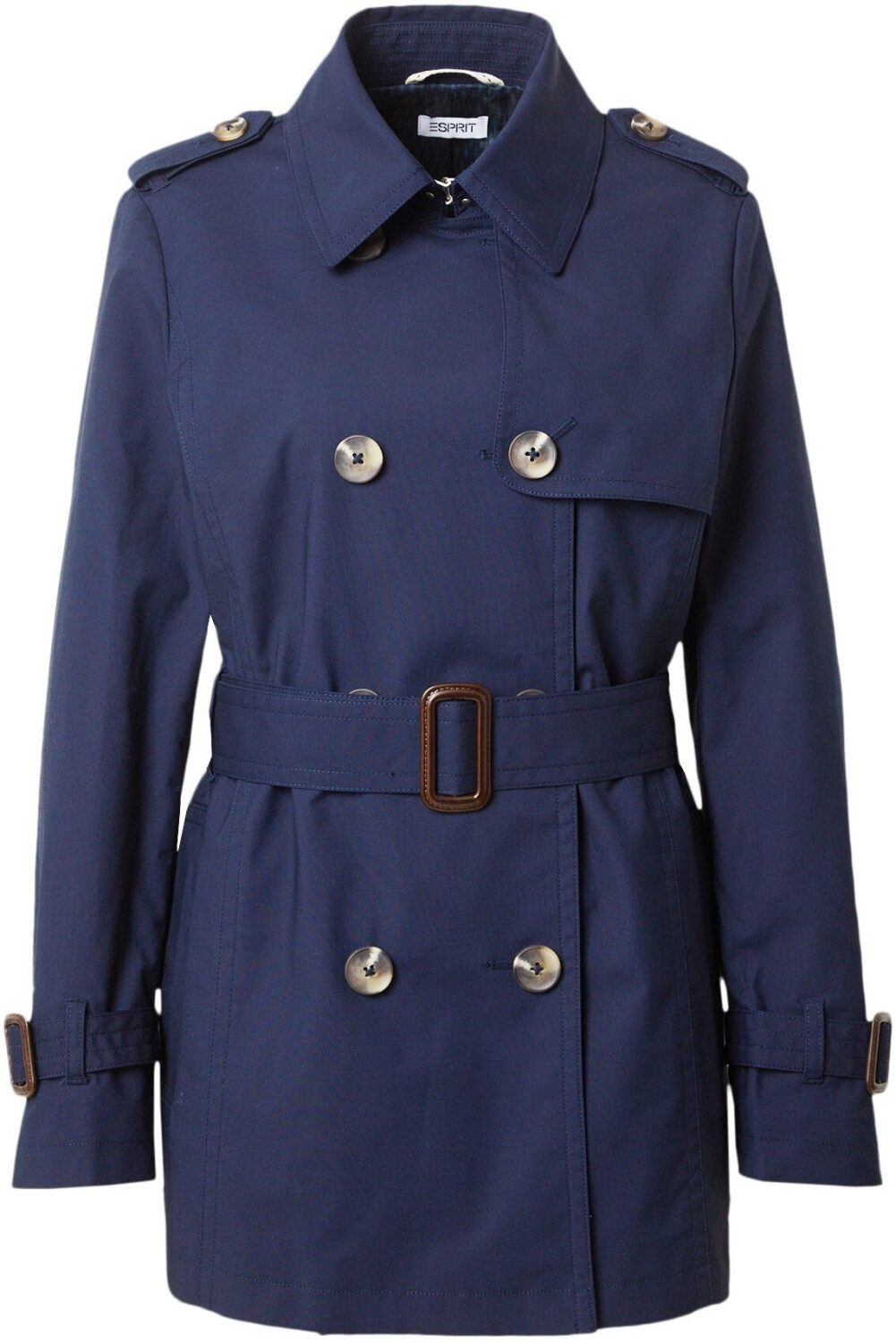 Esprit Short double-breasted trench coat (014EE1G352) blue