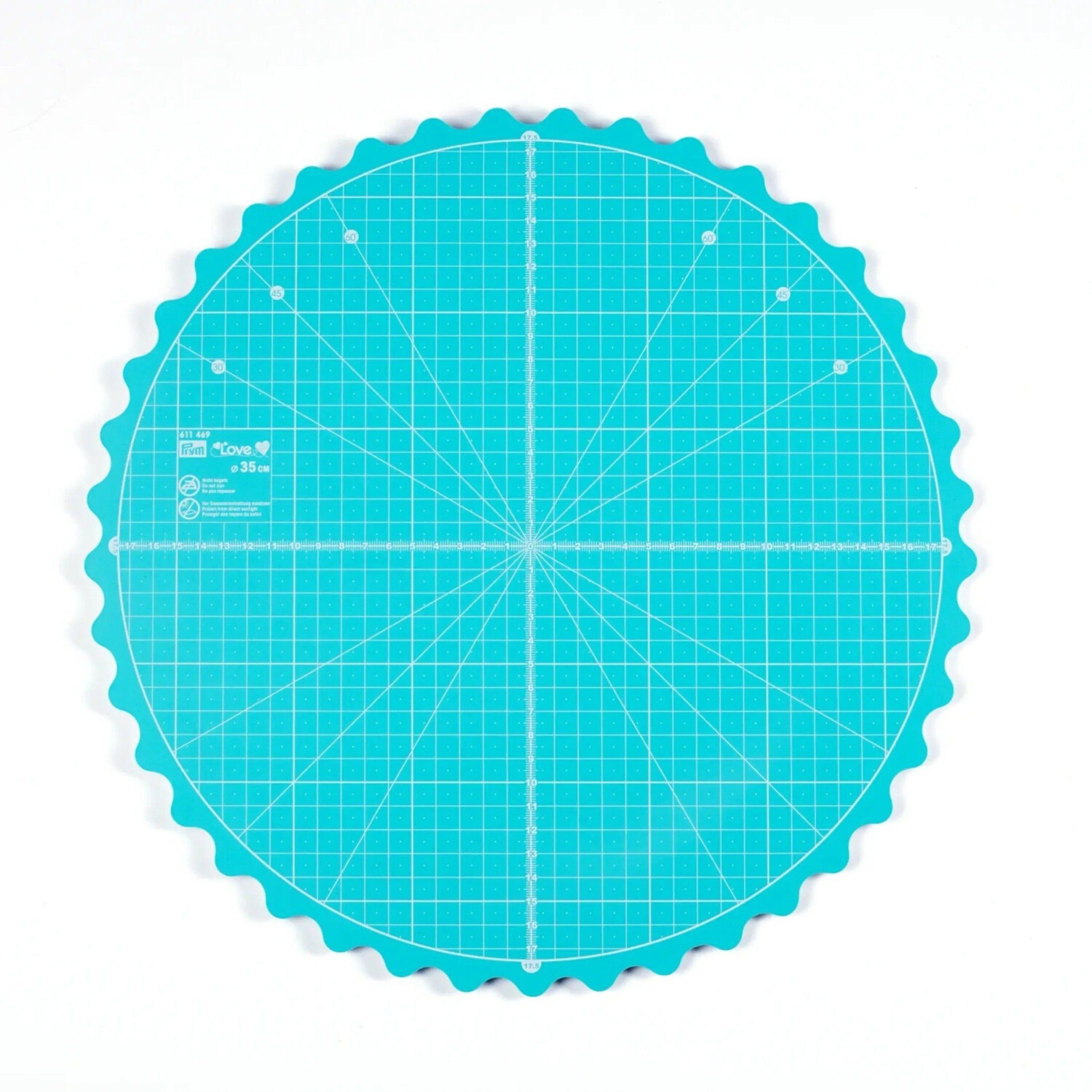 Prym Love Tapis de découpe rotatif rond 35 cm menthe (611469)