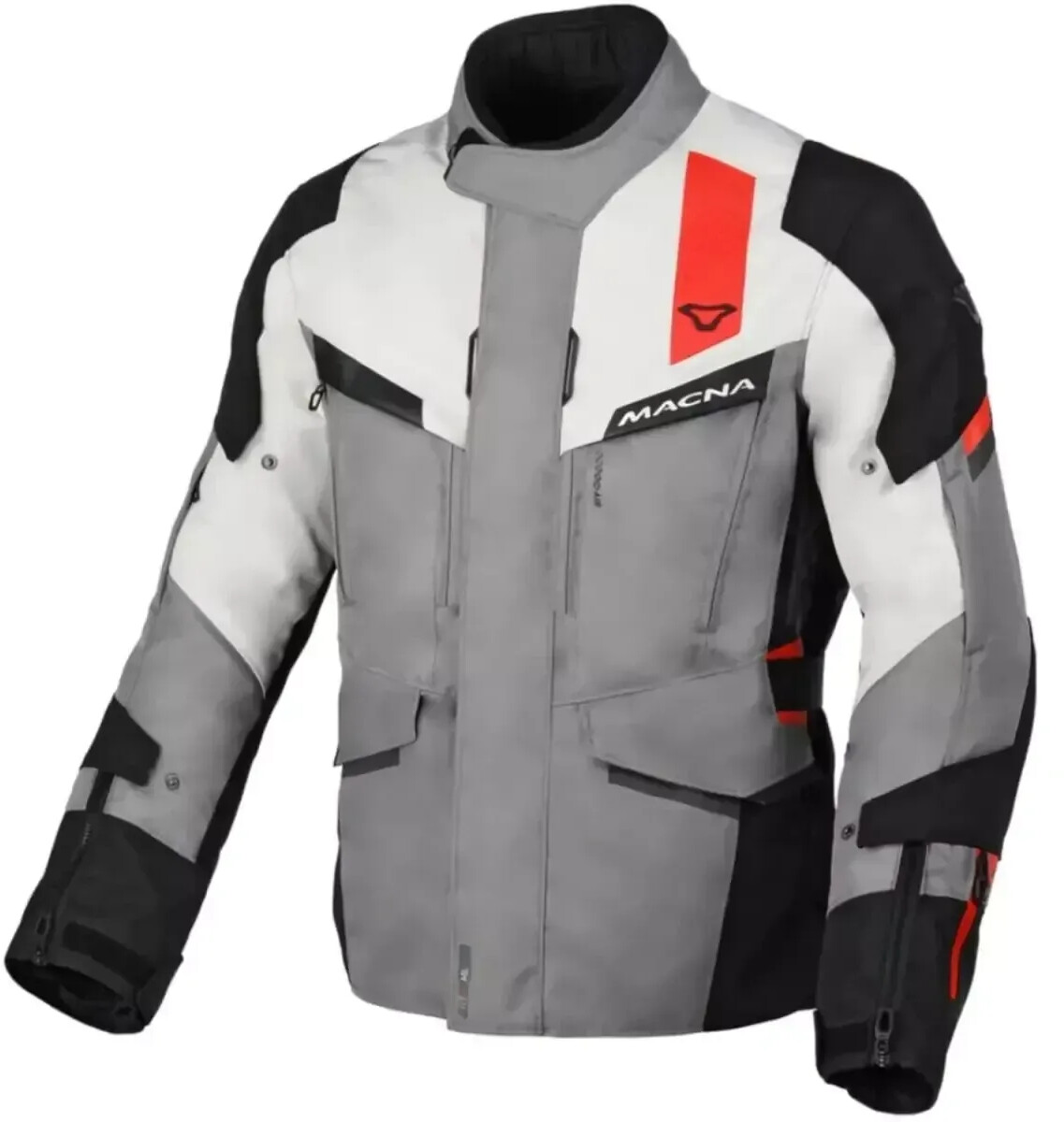 Macna Blouson Zastro gris/noir/rouge