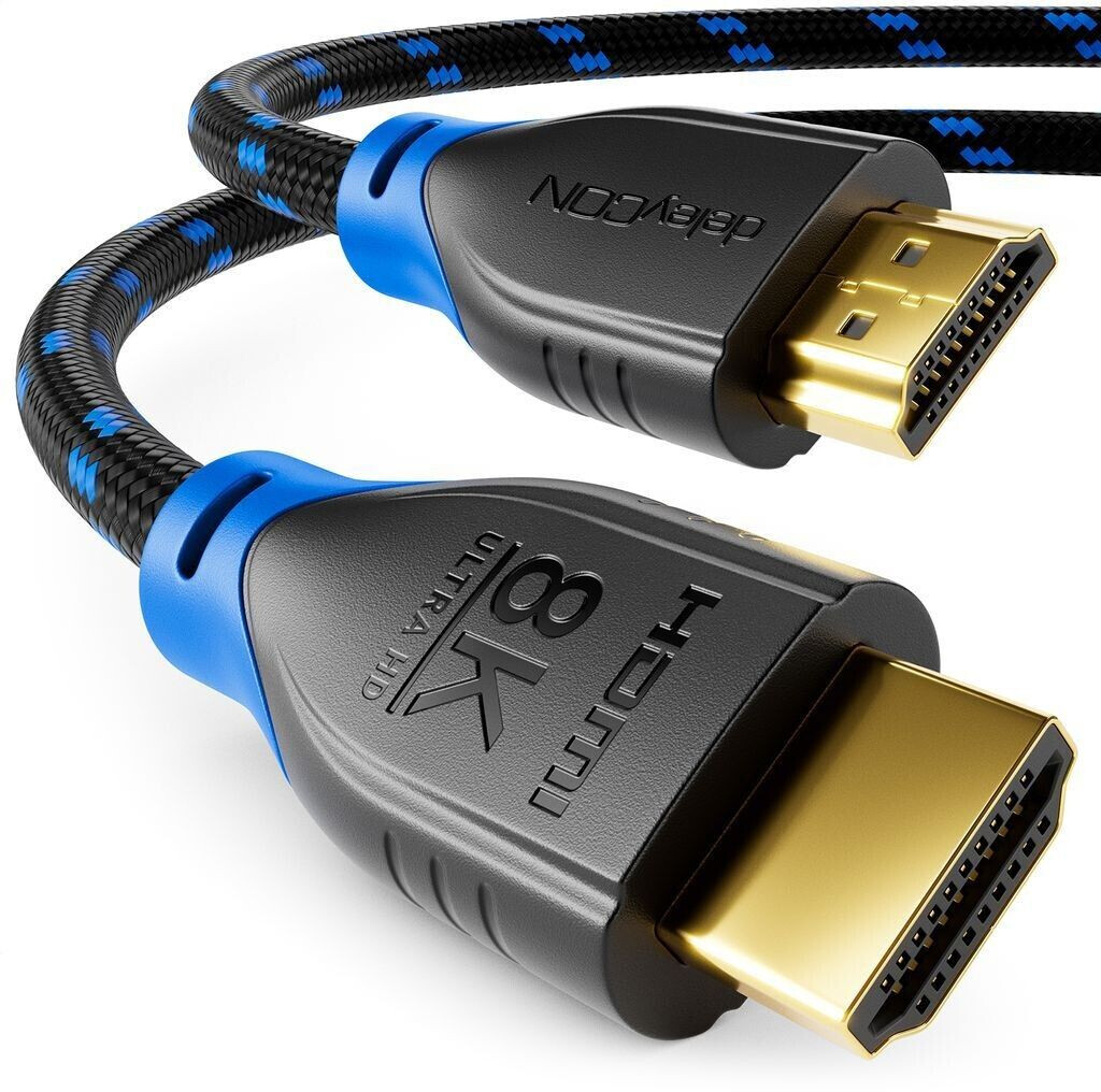 deleyCON Lot de 2 Coupleurs HDMI 2.1 8K (48 Gbps, Ultra High Speed deleyCON Lot de 2 Coupleurs HDMI 2.1 8K (48 Gbps, Ultra High Speed