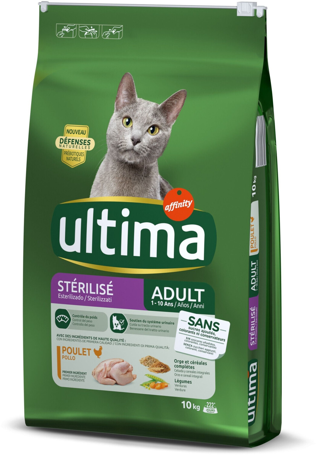 Affinity Ultima Stérilisé Adulte croquettes pour chat poulet (10 kg)